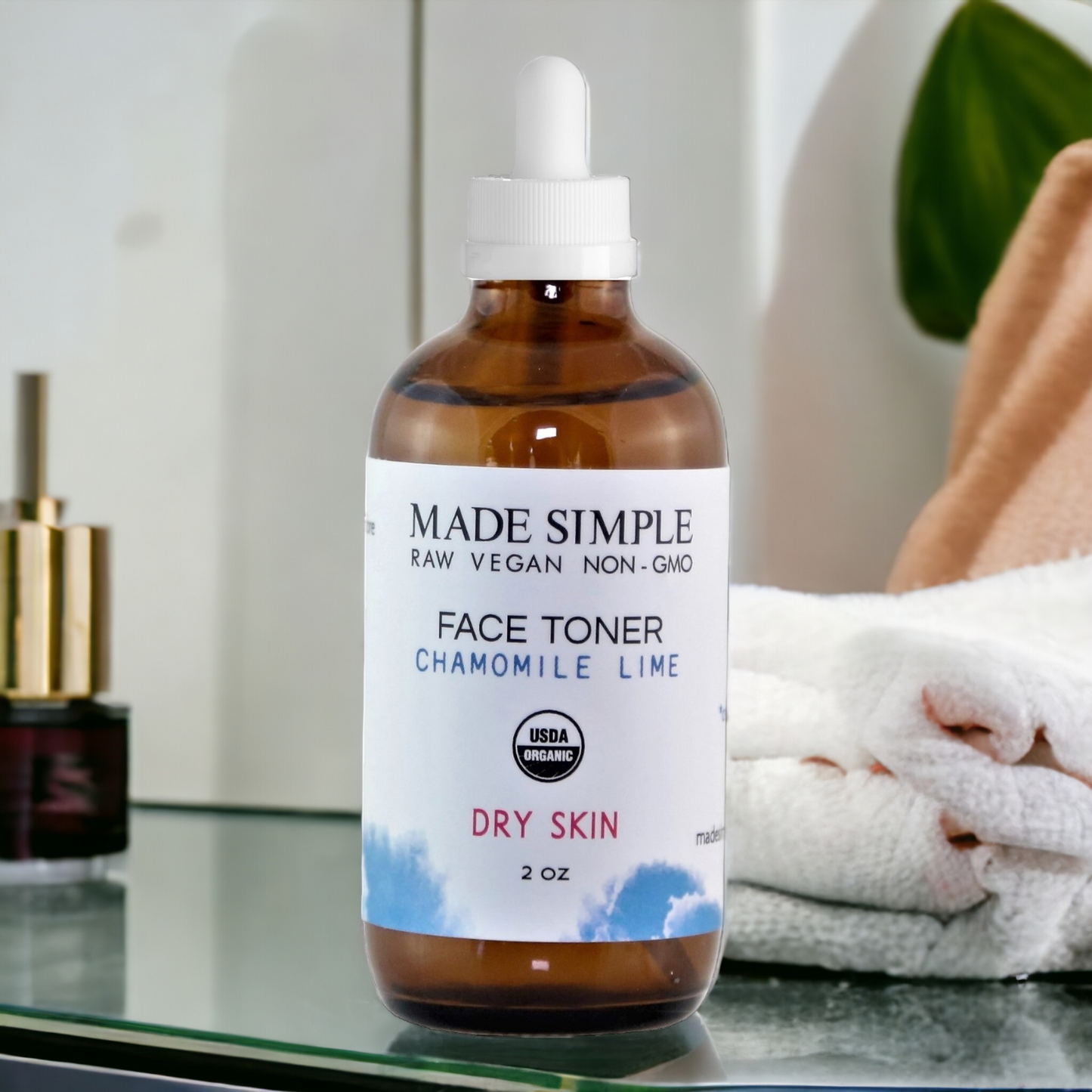 Chamomile Lime Face Toner for Dry Skin - Certified Organic, Vegan & Cruelty-free-7